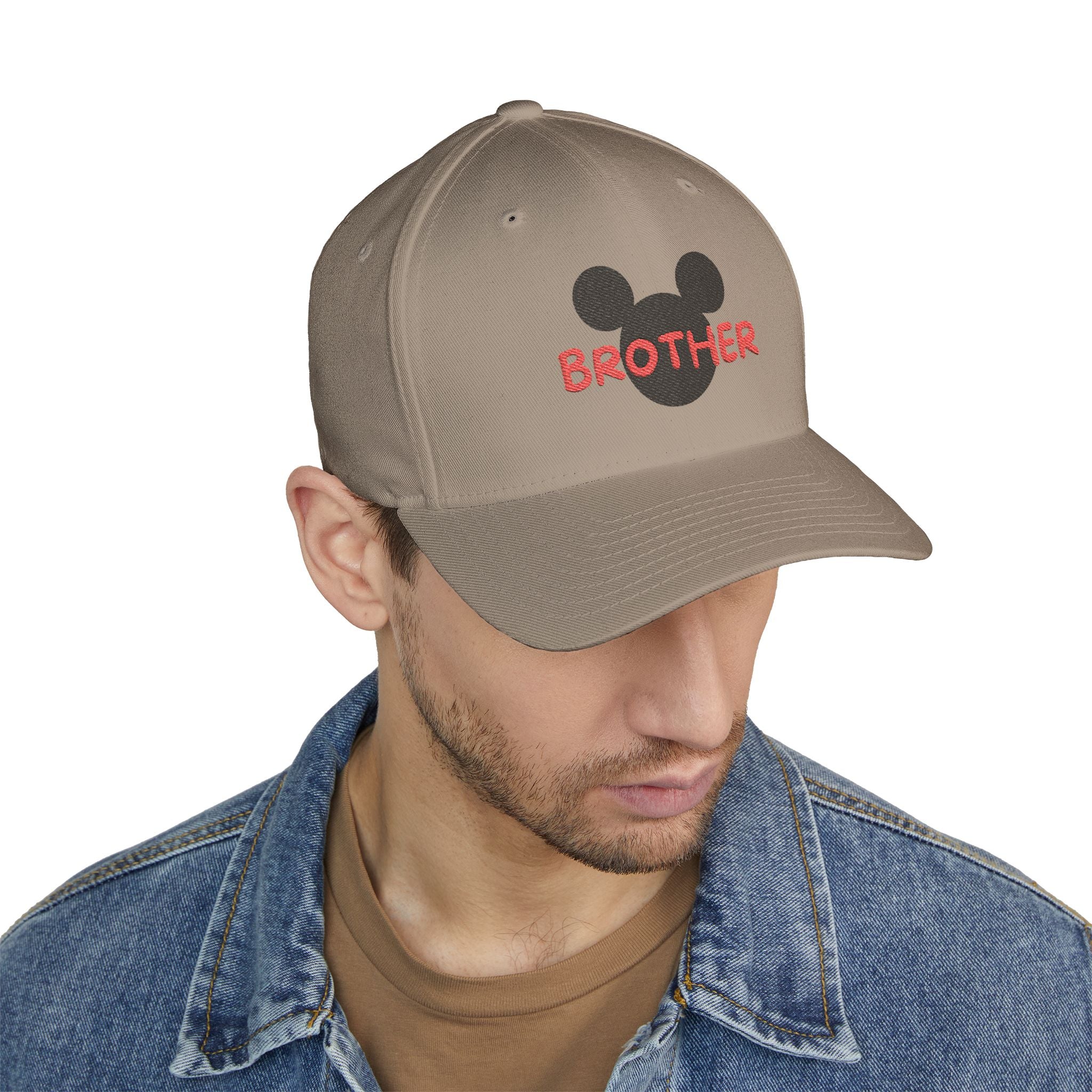 Brother Mickey Mouse Cap, Disney Brother Hat, Embroidered Cap for Siblings, Family Gift, Birthday Hat, Cute Kids Accessories