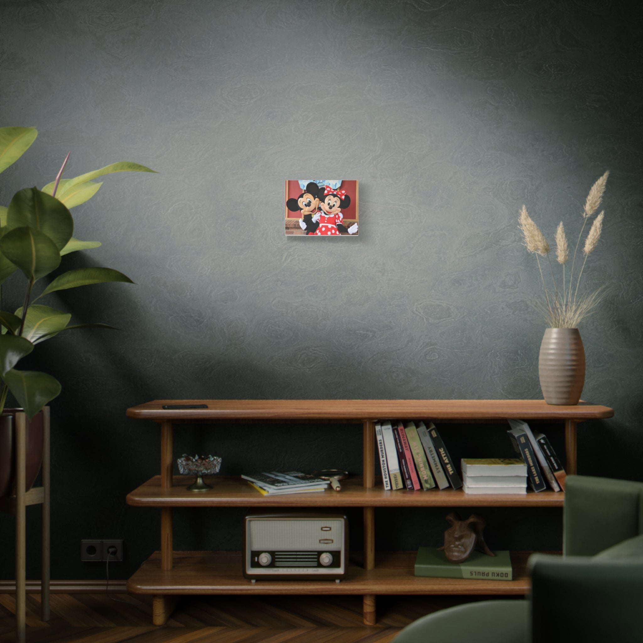 Disney Character Matte Canvas Wall Art, Mickey and Minnie Mouse Decor, Kids Room Decoration, Gift for Disney Lovers, Playroom Wall Art